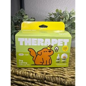 Therapet Dog Calming Diffuser Kit 2x48ml Refills Reduce Barking Stress Anxiety